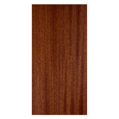Terra Sapele Shinnoki Veneer finish on a slab door