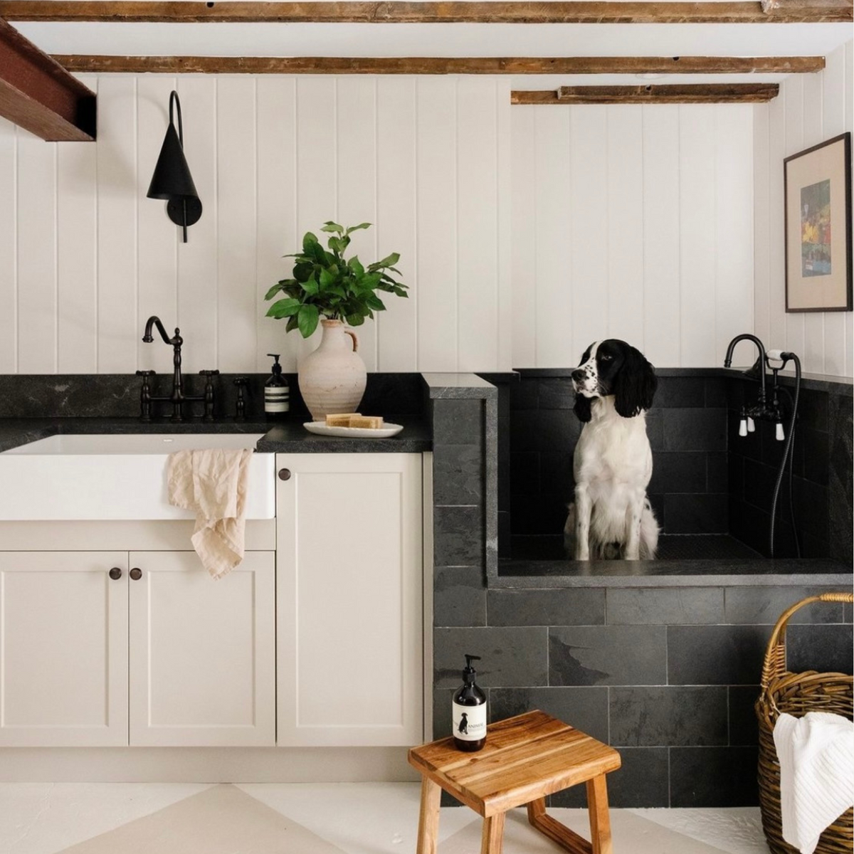 Mist Shaker Bevel cabinet doors on an IKEA Sektion kitchen