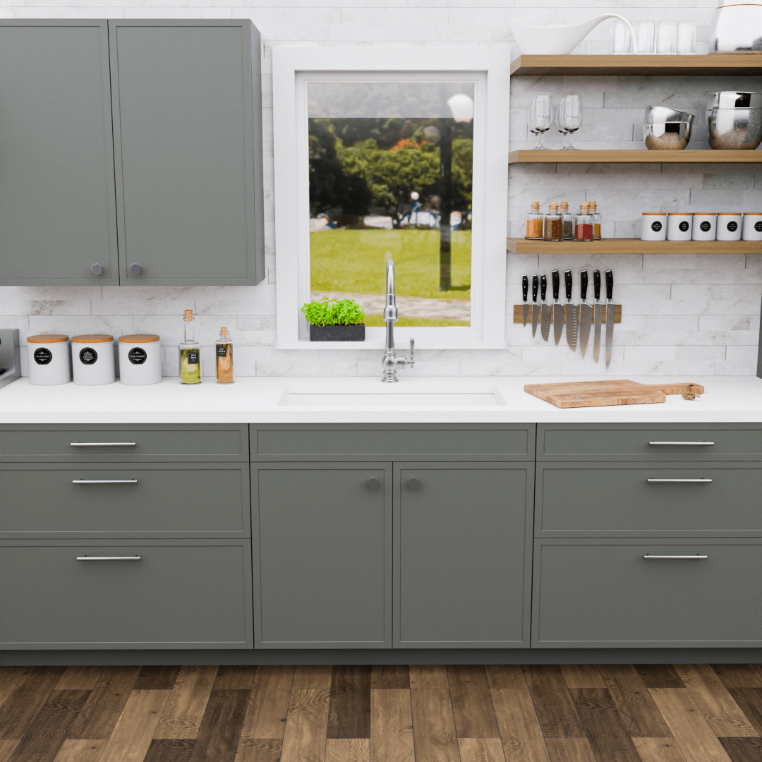 cashmere dusk shaker slender kitchen