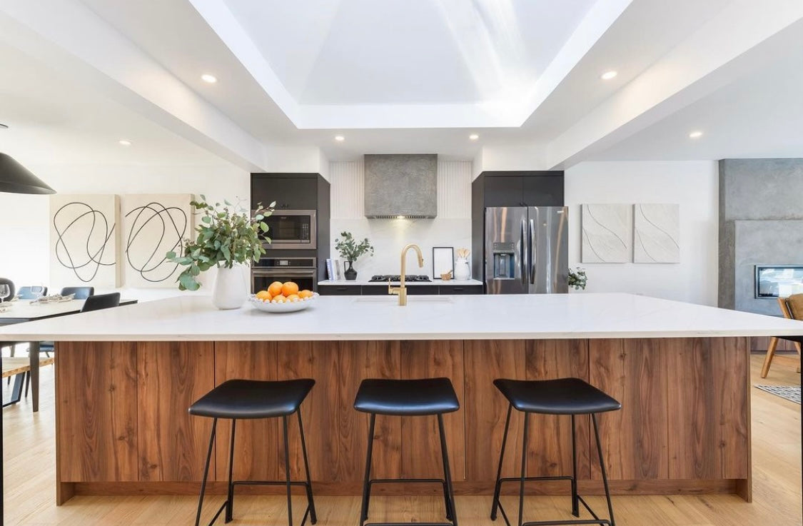 americana finish in the customer kitchen